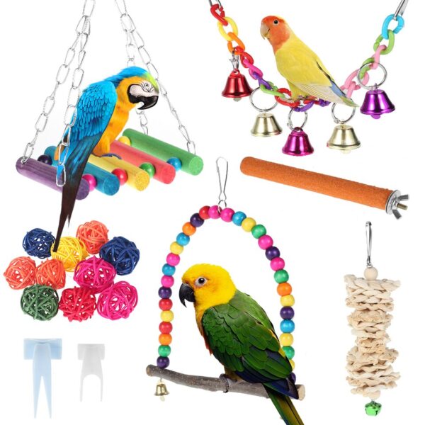 17pcs/set Parrot Toys