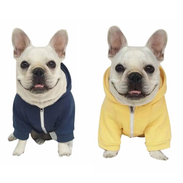 Solid Color Dog Zipper Sweaters - Image 6