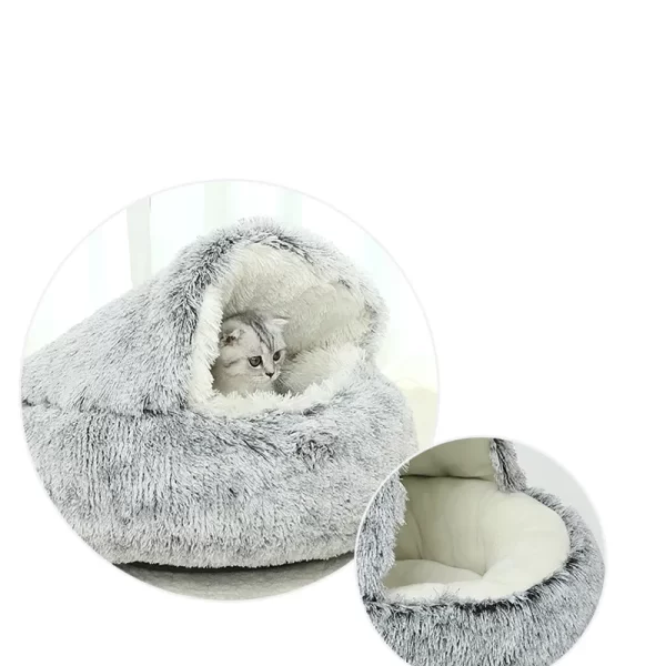 Round Plush Pet Bed - Image 13