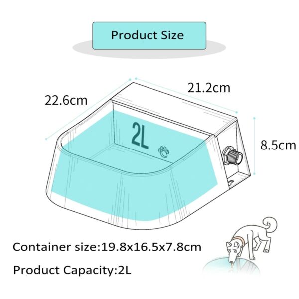 Water Storage Bowl with Floating Ball Automatic Dispenser - Image 5