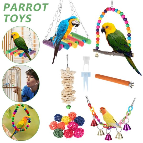 17pcs/set Parrot Toys - Image 2