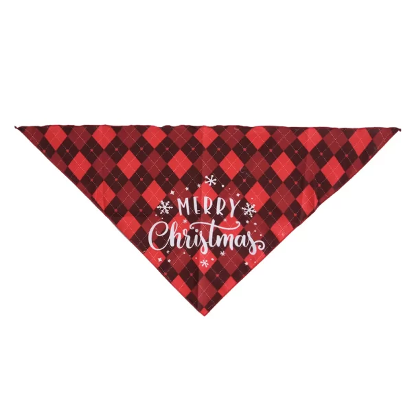 Christmas Dog Scarf Triangular Bandage Puppy Cats Pet Bandana Collar Cotton Bandanas Pet Tie Snowman Xmas Tree Pet Products - Image 4