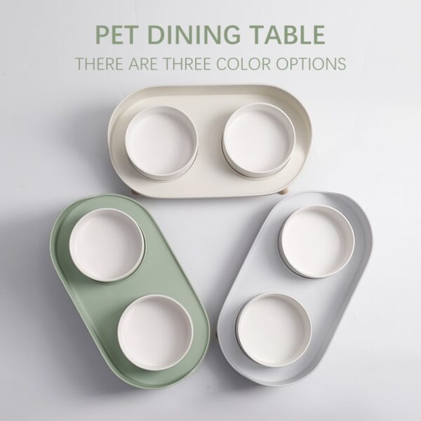 Dual Feeding Cat Bowls - Image 2