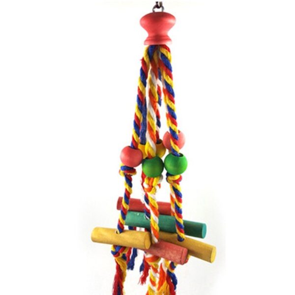 Colorful Parrot Toy Cotton Rope - Image 4