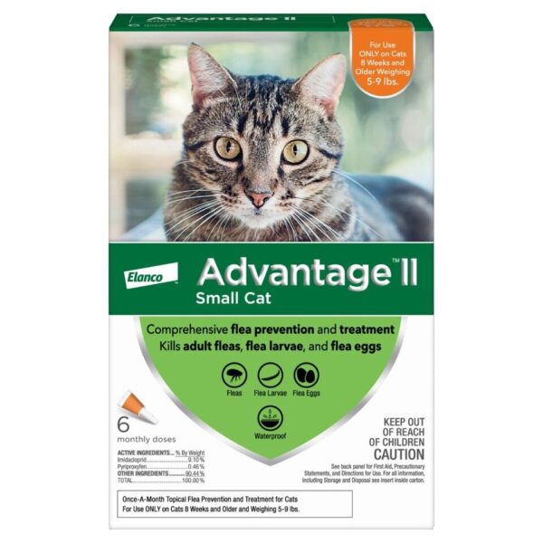 Vet-Recommended Flea Prevention for Small Cats 5-9 lbs, 6-Monthly Treatments Cat Supplies