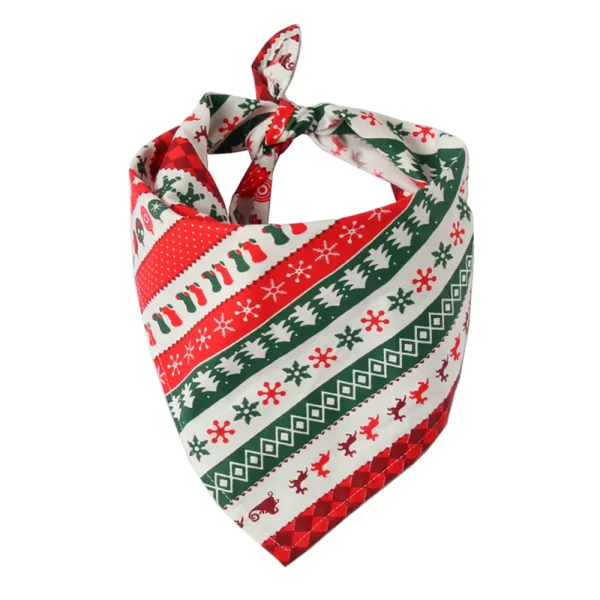 Christmas Triangle Dog and Cat Scarf - Image 10