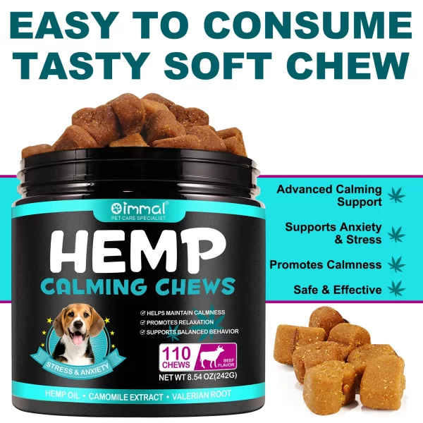 Hemp Calming Snacks/Chews for Dogs with Anxiety and Stress - Image 6