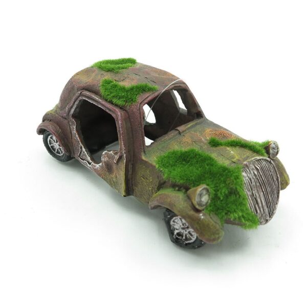 Moss Vintage Old Car Aquarium Decoration - Image 6