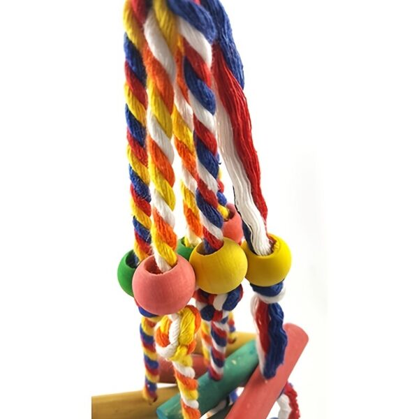 Colorful Parrot Toy Cotton Rope - Image 2