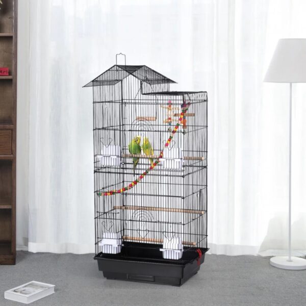 Easyfashion 39" Metal Parrot Cage - Image 4