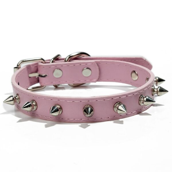 Colorful Spiked Leather Collar for Cats - Image 10