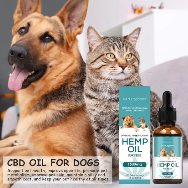 Hemp-Seed Oil With Omega 3 6 9 And Vitаmins B C E Supplement for Medium And Large Dogs - Image 5