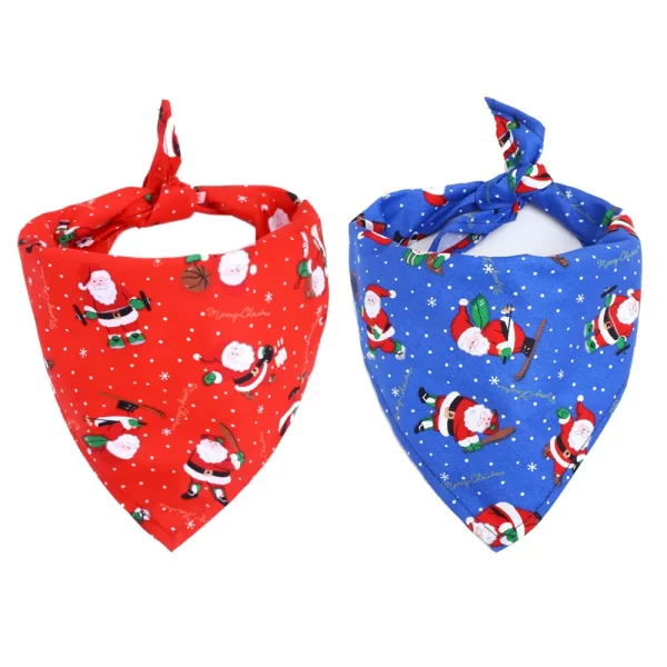 Christmas Triangle Dog and Cat Scarf - Image 2