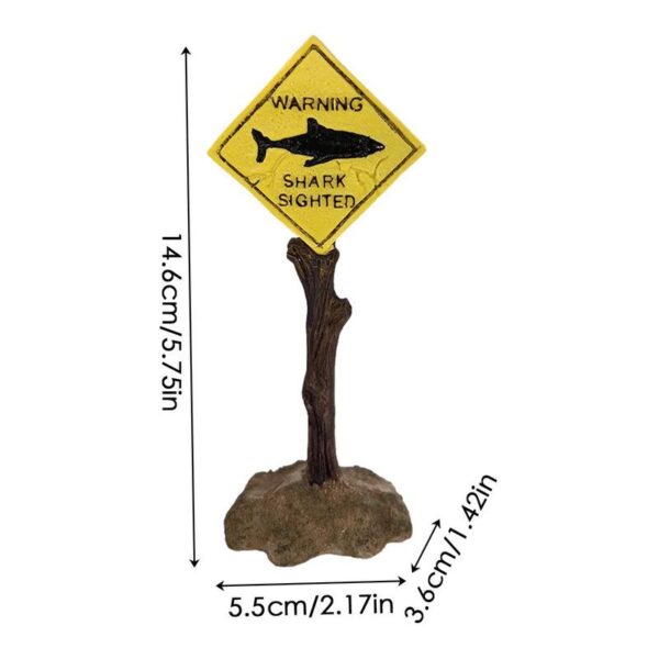 Shark Warning Signs Decoration - Image 2