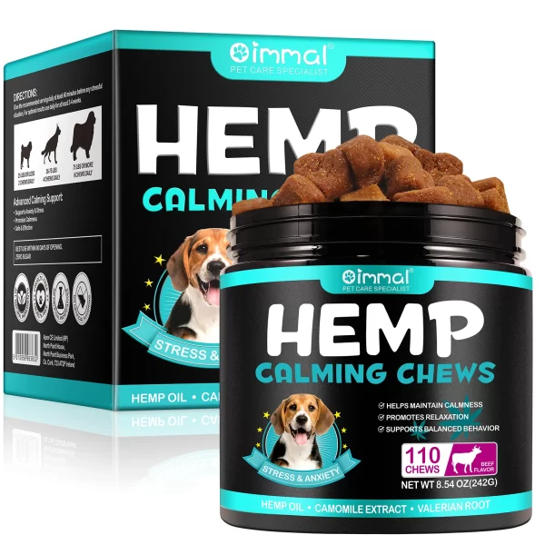 Hemp Calming Snacks/Chews for Dogs with Anxiety and Stress - Image 5