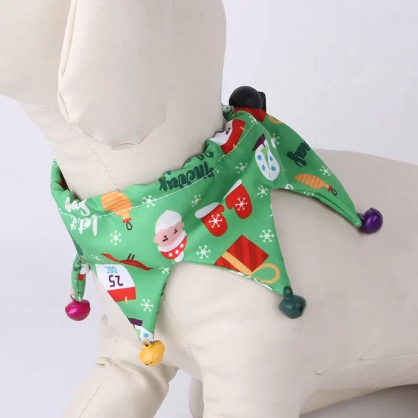 Pet Scarf Bandanas Christmas Dress Up  Cat, Kitten, Puppy or small Dog Neckerchief - Image 3