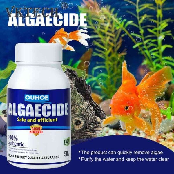 Aquarium Algaecide - 50g Water Algae Control and Moss Remover for Fish Tanks - Image 3