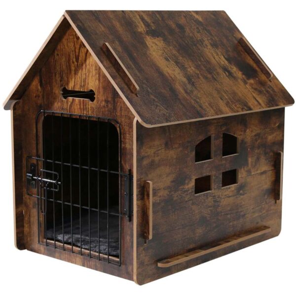 Wooden Dog Kennel for Playing and Resting