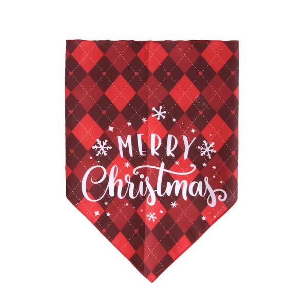 Christmas Dog Scarf Triangular Bandage Puppy Cats Pet Bandana Collar Cotton Bandanas Pet Tie Snowman Xmas Tree Pet Products - Image 7