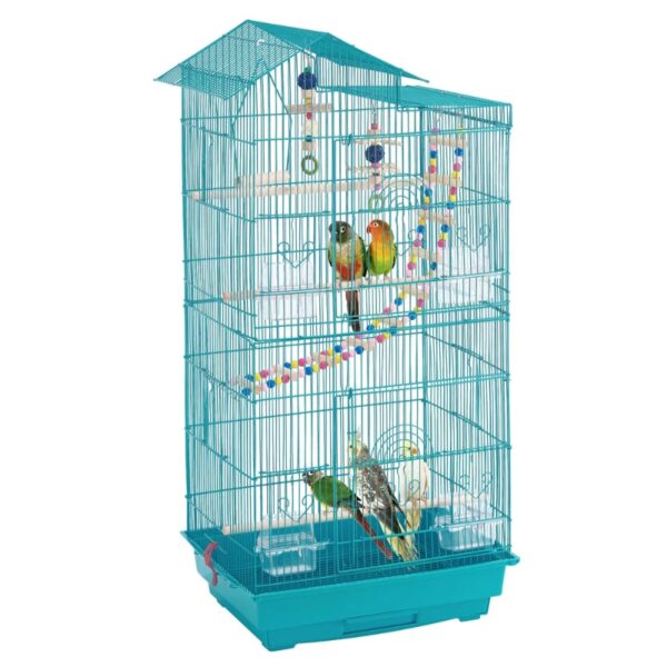 Easyfashion 39" Metal Parrot Cage - Image 6