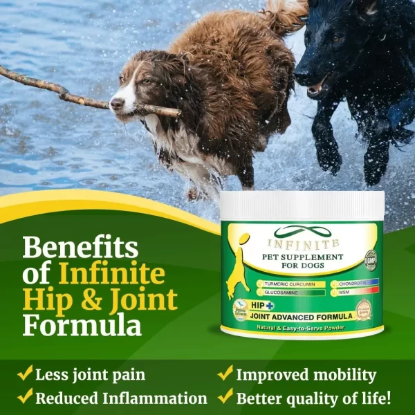 Pet Hip+Joint Advanced for Dogs (Powder), 90 Servings Dog Hip and Joint Supplements Pet Products - Image 5