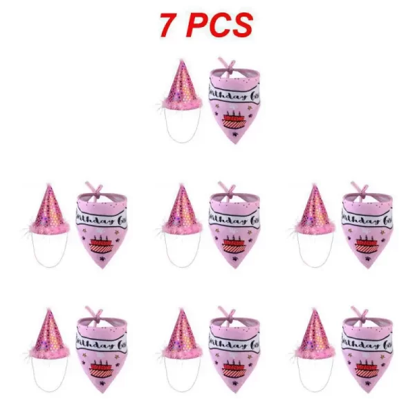 1~10PCS Birthday Party Hat and Bandana - Image 4