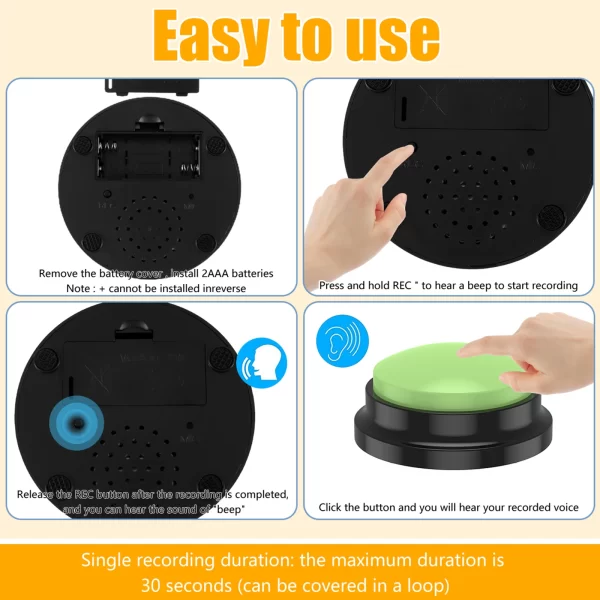 6 Color Voice Recording Button - Image 4